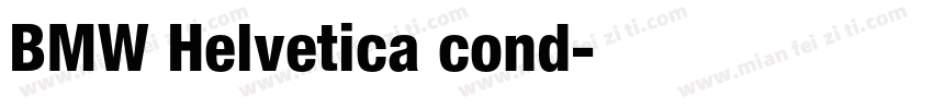 BMW Helvetica cond字体转换